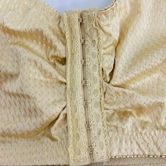 Care Apparel Front Hook Close Leisure Bra Tan - Picture 4 of 9